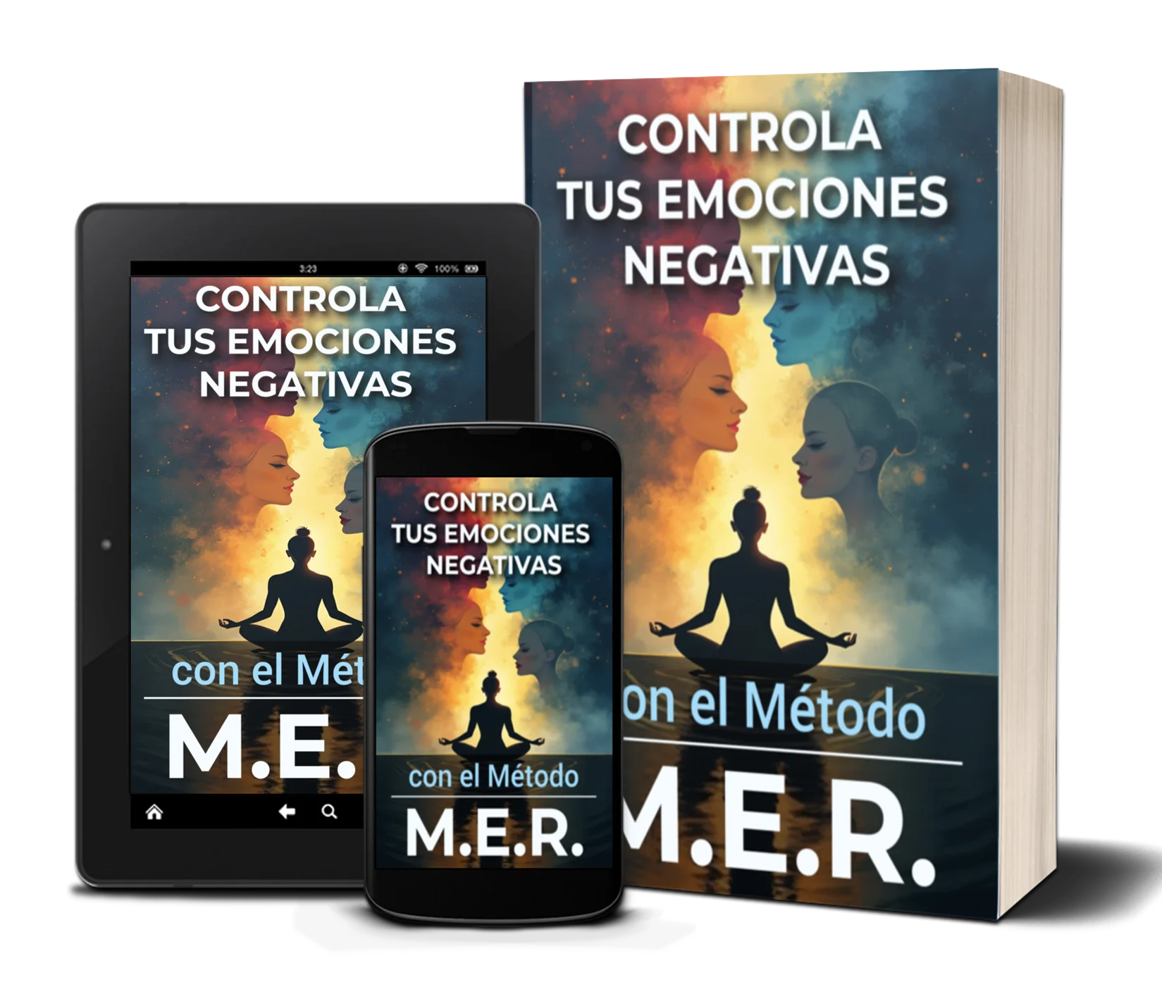 Mockup del Método M.E.R. — Controla tus Emociones Negativas